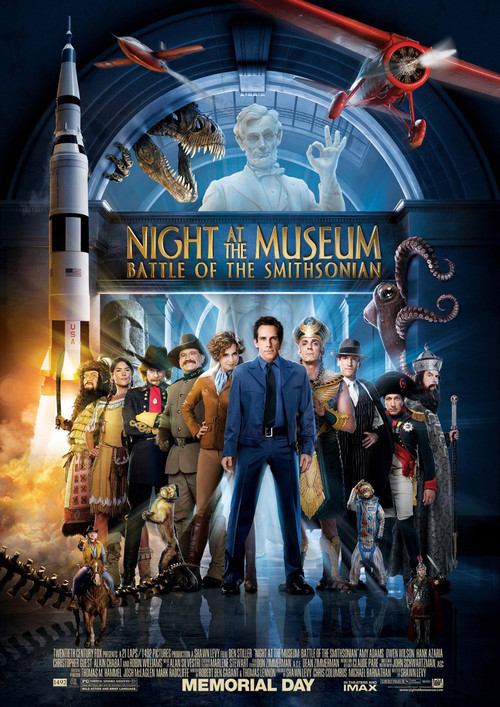 ดูหนังชัด Night at The Museum 2 มหึมาพิพิธภัณฑ์ ดับเบิ้ลมันส์ทะลุโลก พากย์ไทย